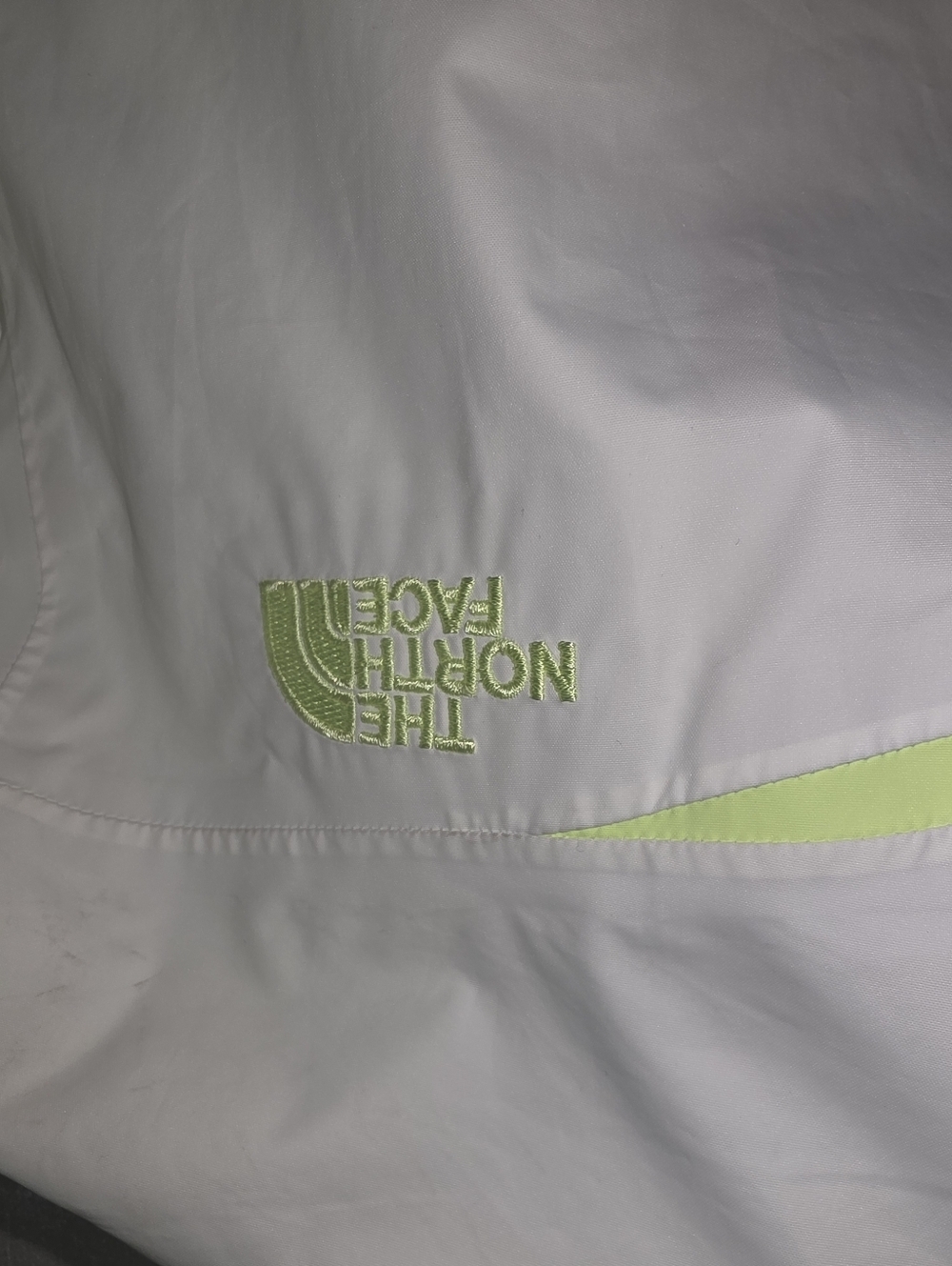 The North Face White, Aqua & Neon Yellow Colorblock Shell Jacket - Picture 6 of 16